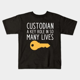 Funny Custodian slogan - funny janitor gift Kids T-Shirt